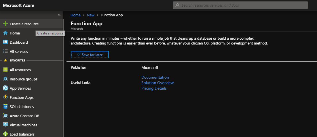 CreateFunctionApp